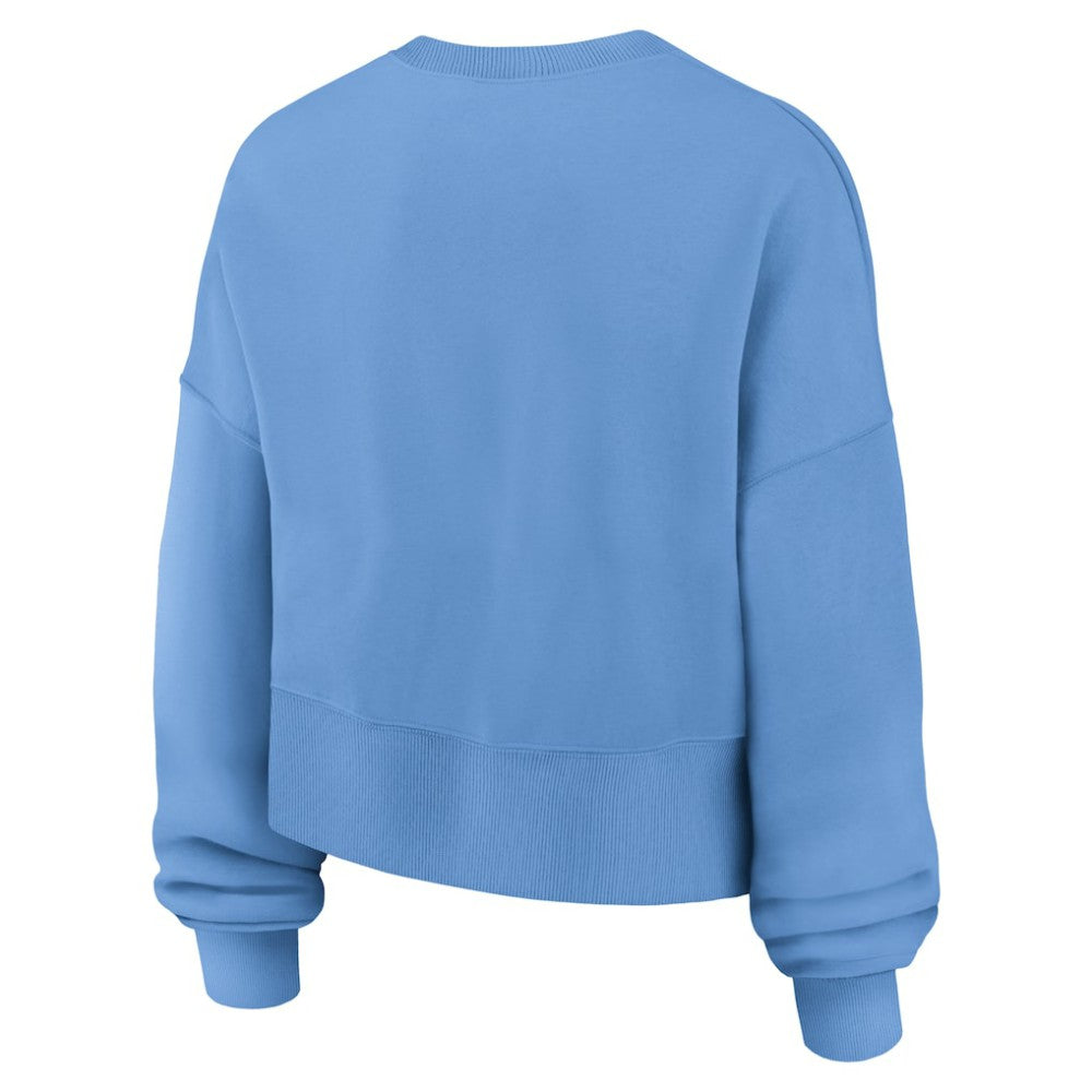 St. Louis Cardinals Women's Oversized High Hip Pullover Sweatshirt Light Blue | Nike
