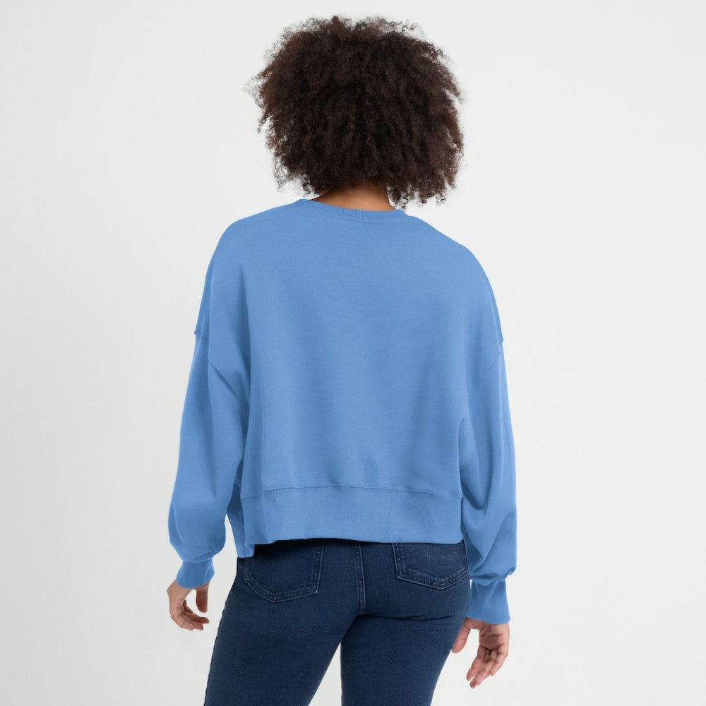 St. Louis Cardinals Women's Oversized High Hip Pullover Sweatshirt Light Blue | Nike