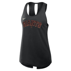 San Francisco Giants Open-Back Crisscross Dri-FIT Tank Top Black | Nike