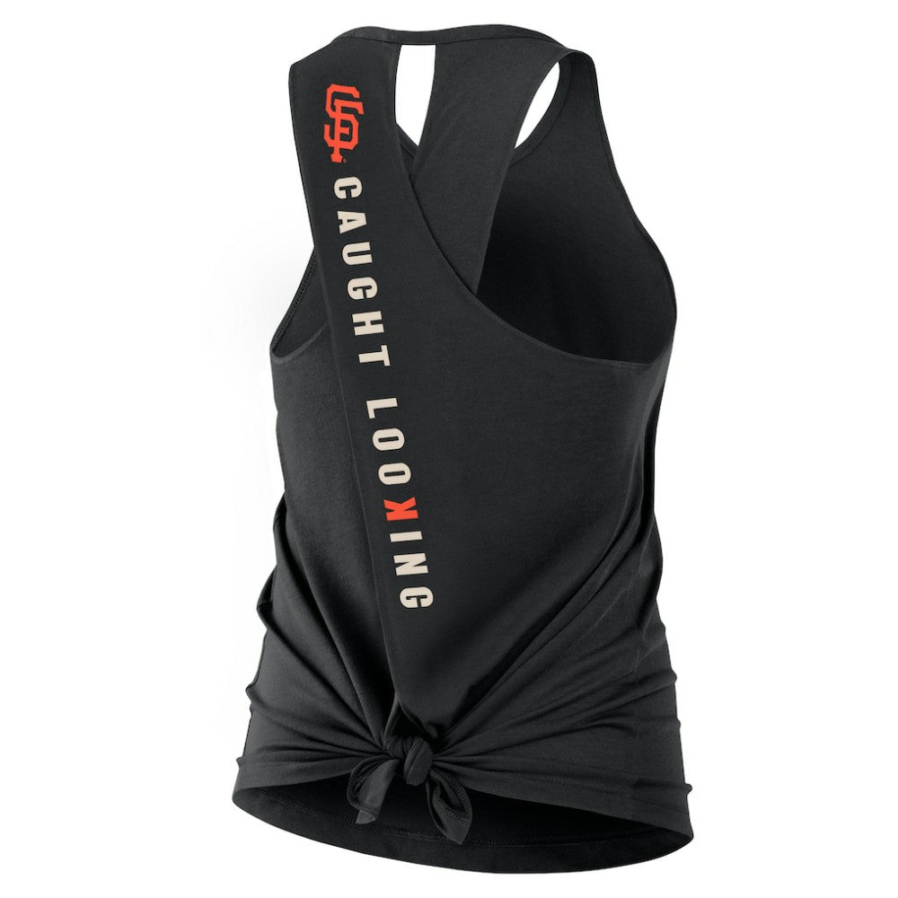 San Francisco Giants Open-Back Crisscross Dri-FIT Tank Top Black | Nike