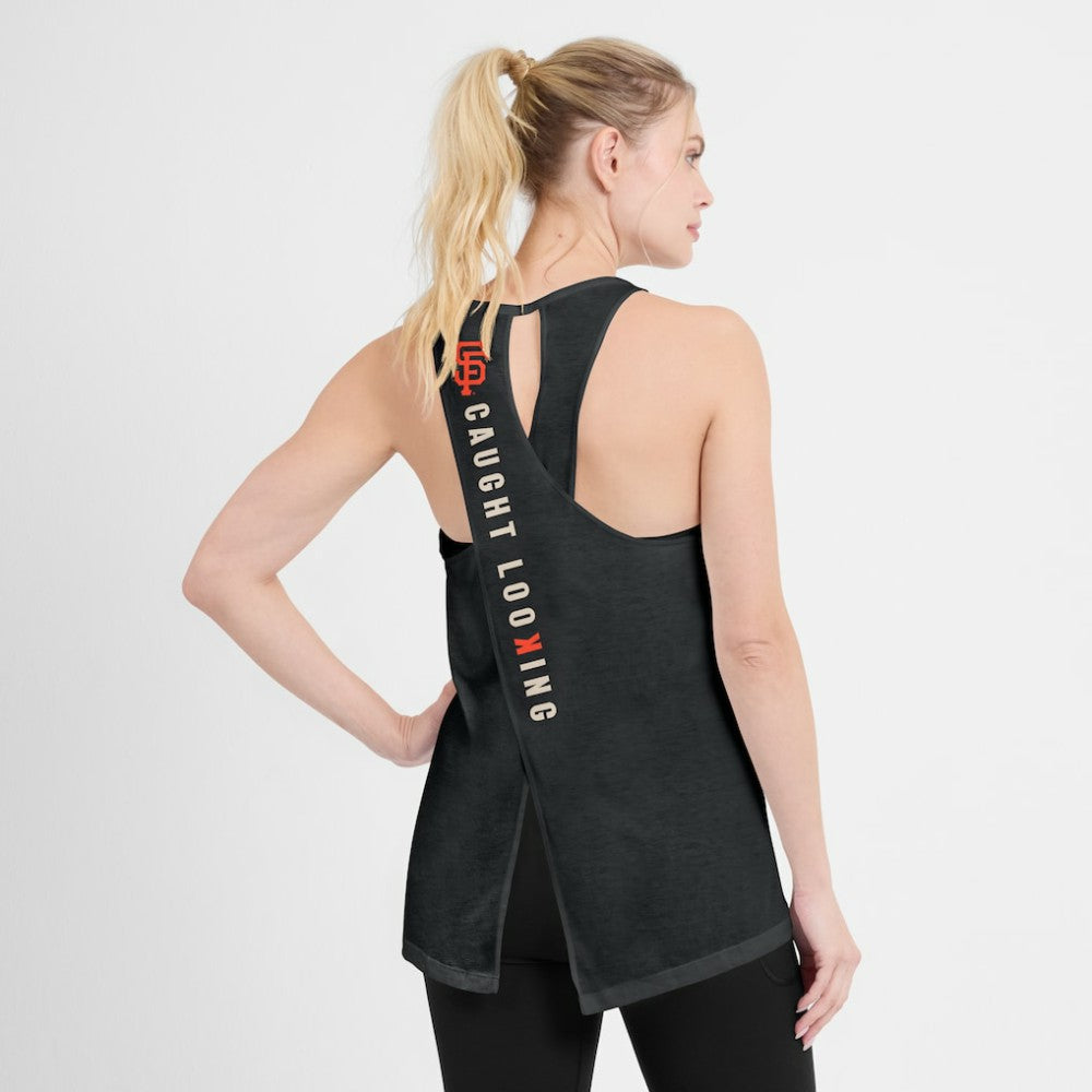 San Francisco Giants Open-Back Crisscross Dri-FIT Tank Top Black | Nike