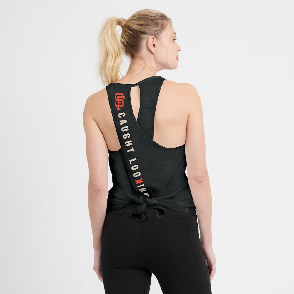 San Francisco Giants Open-Back Crisscross Dri-FIT Tank Top Black | Nike