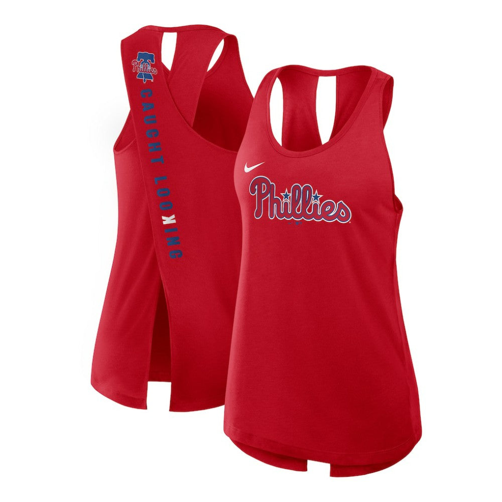 Philadelphia Phillies Open-Back Crisscross Dri-FIT Tank Top Red | Nike
