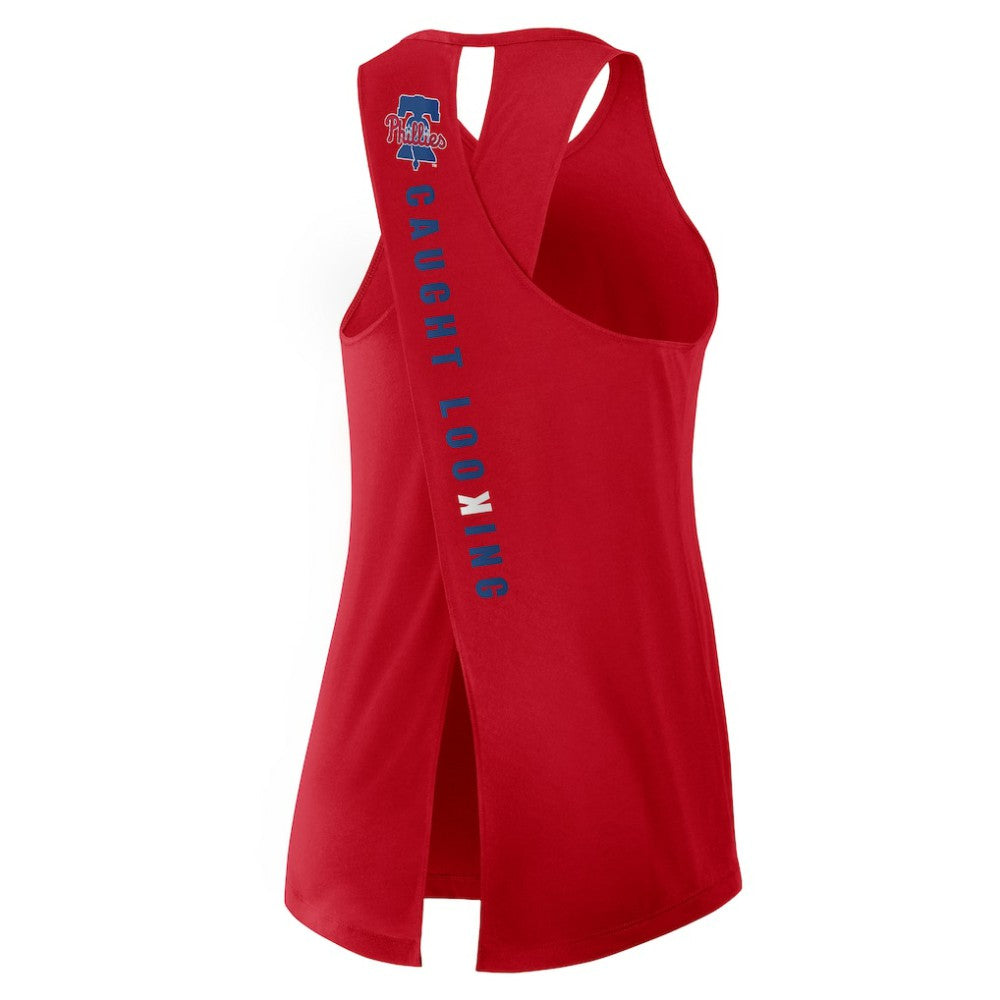Philadelphia Phillies Open-Back Crisscross Dri-FIT Tank Top Red | Nike