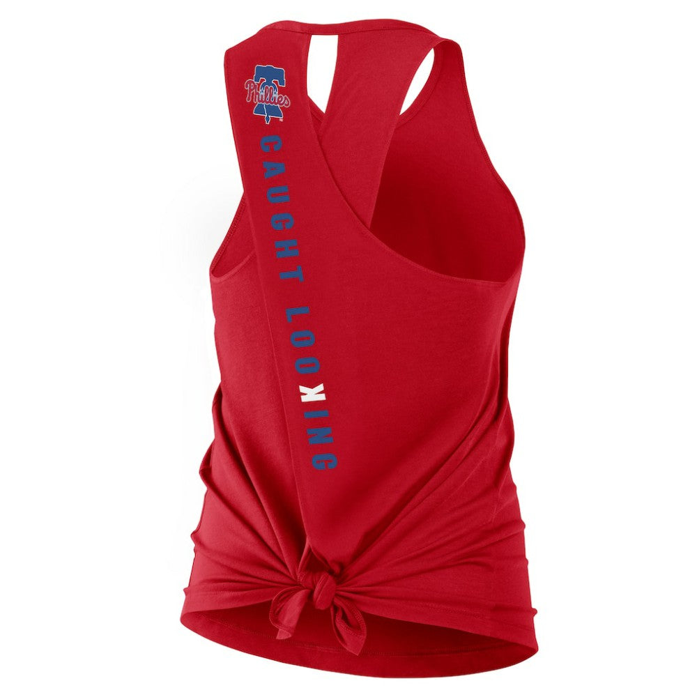 Philadelphia Phillies Open-Back Crisscross Dri-FIT Tank Top Red | Nike