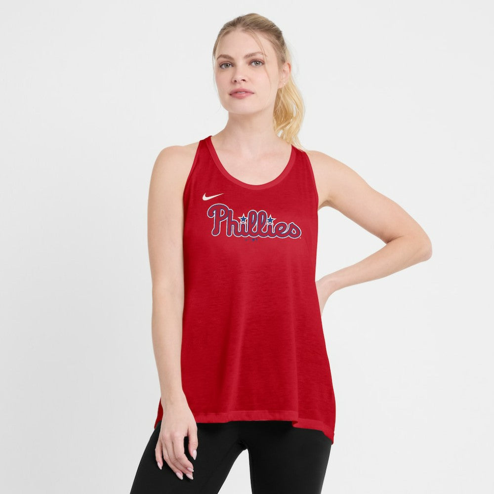 Philadelphia Phillies Open-Back Crisscross Dri-FIT Tank Top Red | Nike