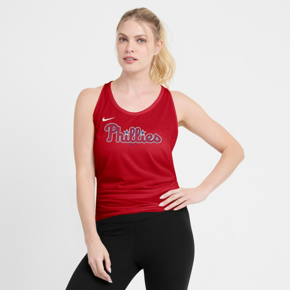 Philadelphia Phillies Open-Back Crisscross Dri-FIT Tank Top Red | Nike
