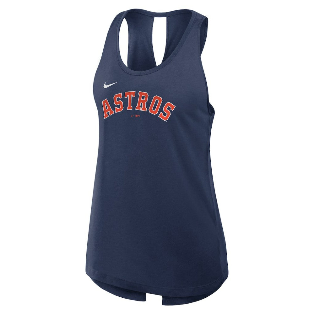 Houston Astros Open-Back Crisscross Dri-FIT Tank Top Navy | Nike