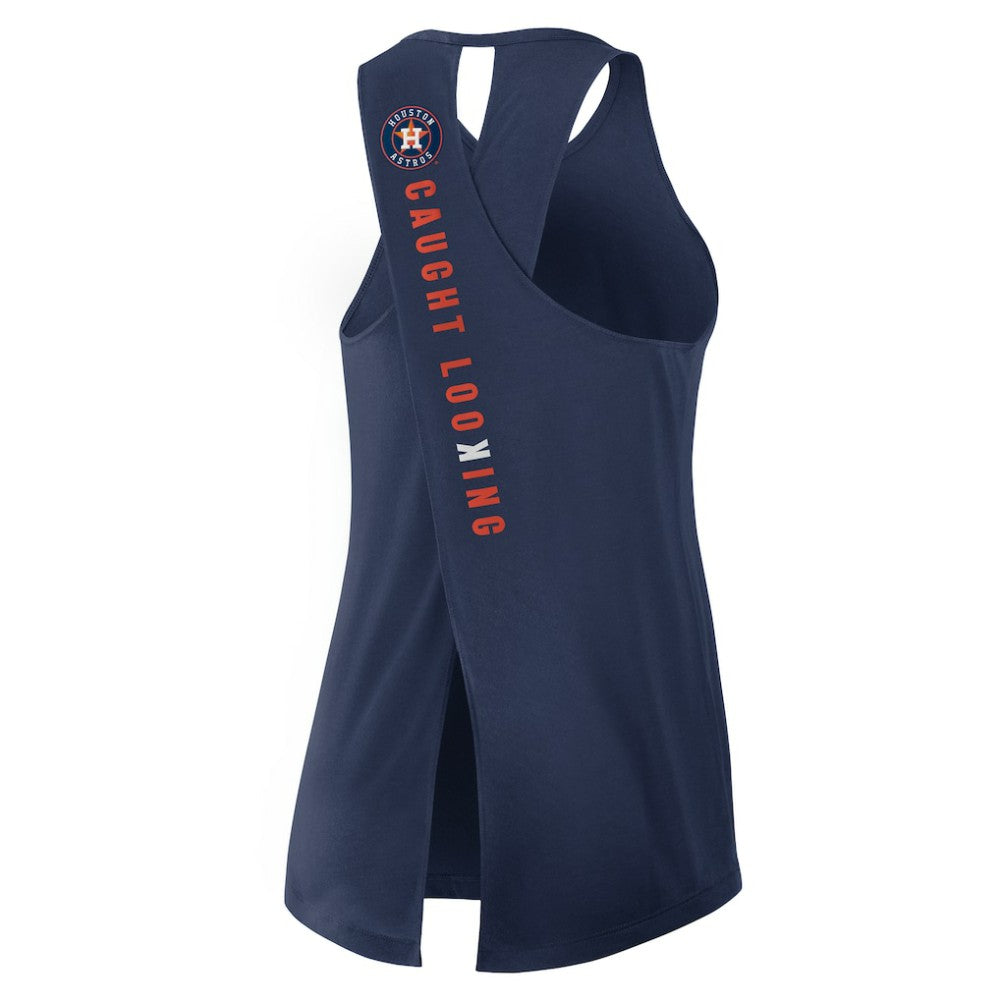 Houston Astros Open-Back Crisscross Dri-FIT Tank Top Navy | Nike