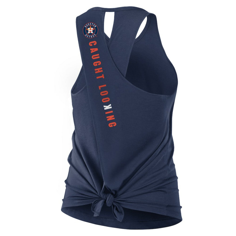 Houston Astros Open-Back Crisscross Dri-FIT Tank Top Navy | Nike