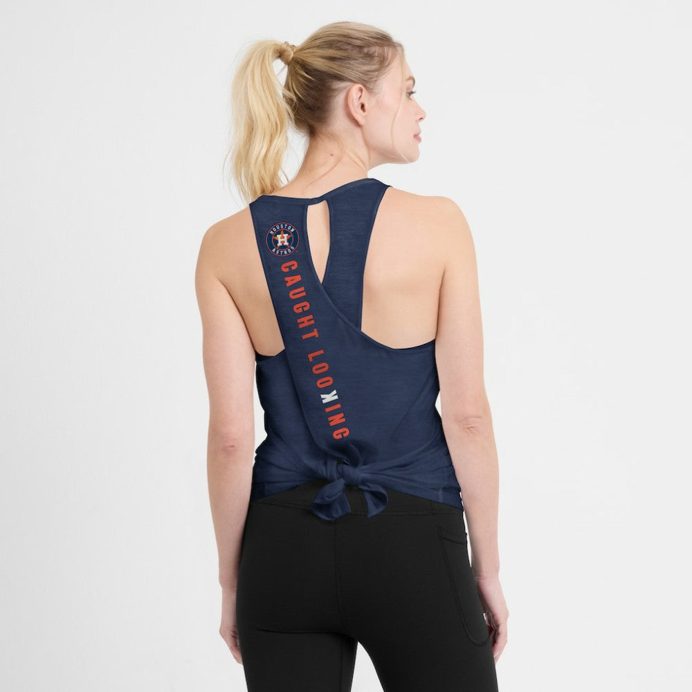 Houston Astros Open-Back Crisscross Dri-FIT Tank Top Navy | Nike