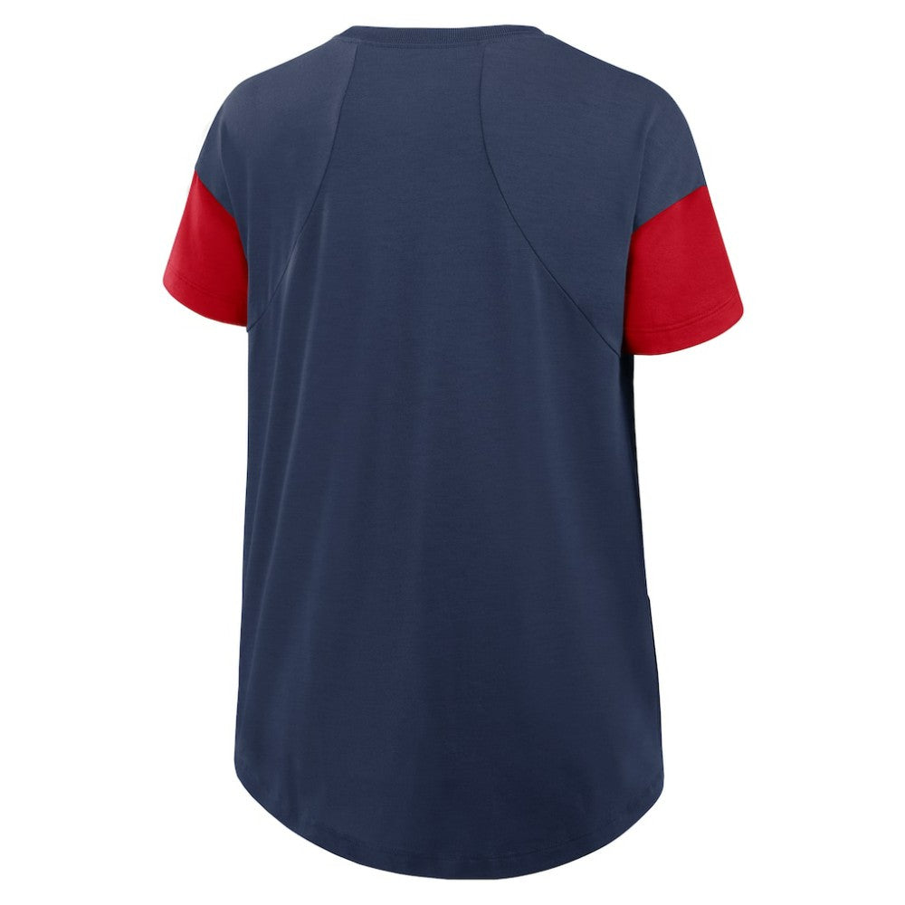 Atlanta Braves Women's Flowy Fashion Tri-Blend Dri-FIT T-Shirt Navy | Nike