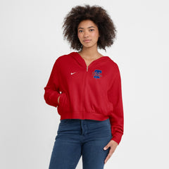 Philadelphia Phillies Women's Cropped Chill Full-Zip Hoodie Red | Nike