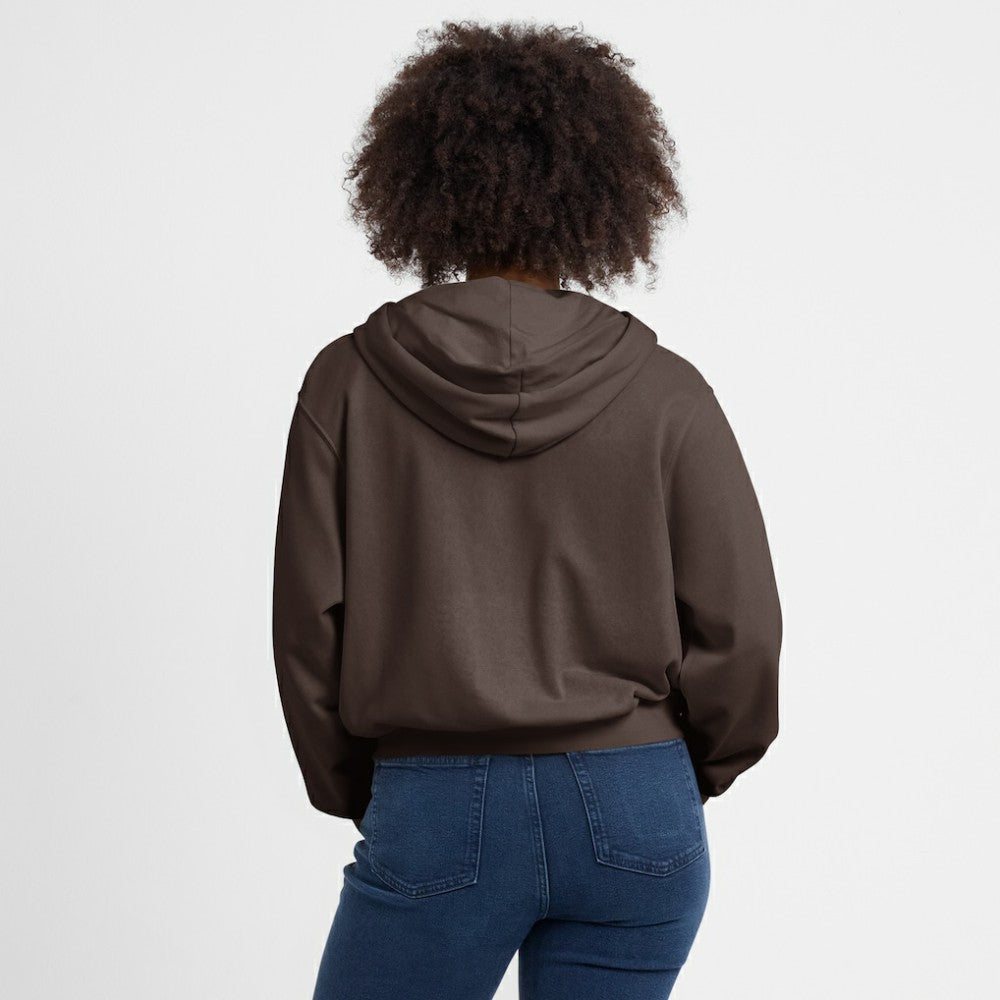 San Diego Padres Women's Cropped Chill Full-Zip Hoodie Brown | Nike