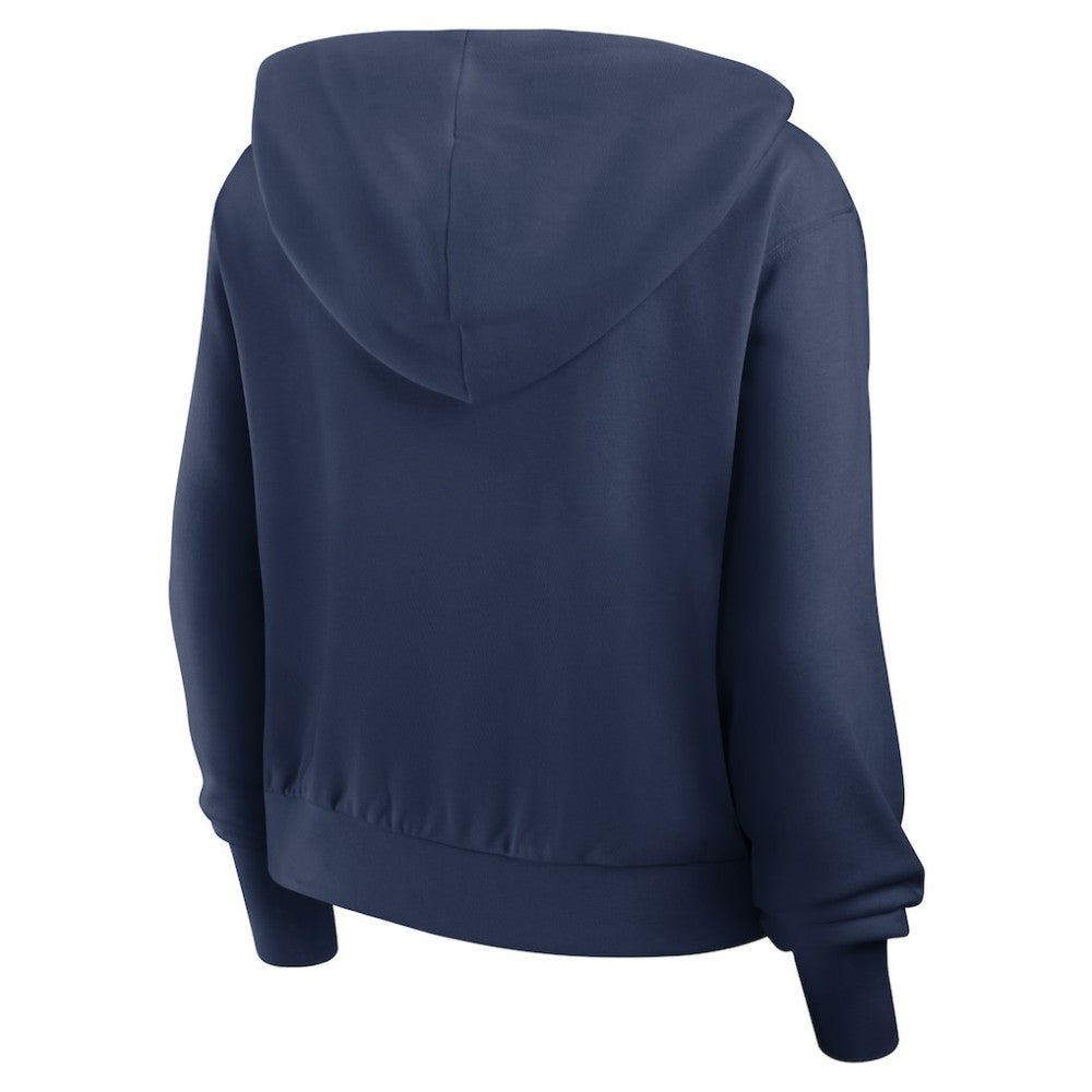 Atlanta Braves Women's Cropped Chill Full-Zip Hoodie Navy | Nike