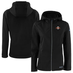 San Francisco Giants Cutter & Buck Women's Evoke Eco Softshell Recycled Full-Zip Jacket Black