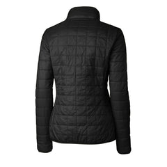 Cincinnati Reds Cutter & Buck Women's Cooperstown Collection Rainier PrimaLoft Eco Insulated Full-Zip Puffer Jacket Black