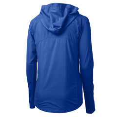 Los Angeles Dodgers Cutter & Buck Women's  Adapt Eco Knit Hybrid Recycled Full-Zip Hoodie Royal
