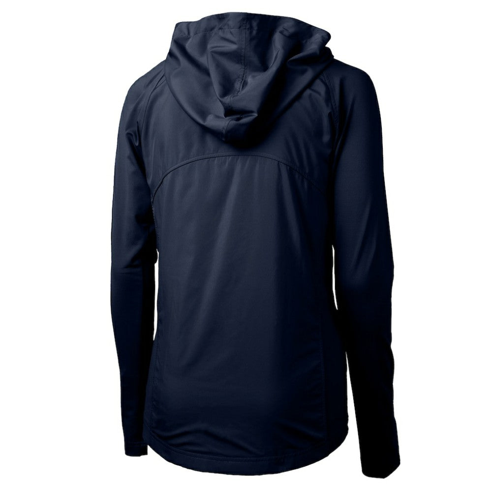 Seattle Mariners Cutter & Buck Women's  Adapt Eco Knit Hybrid Recycled Full-Zip Hoodie Navy