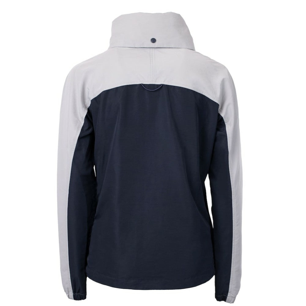Detroit Tigers Cutter & Buck Women's  Charter Eco Recycled Half-Zip Anorak Jacket Navy