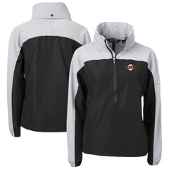 San Francisco Giants Cutter & Buck Women's  Charter Eco Recycled Half-Zip Anorak Jacket Black