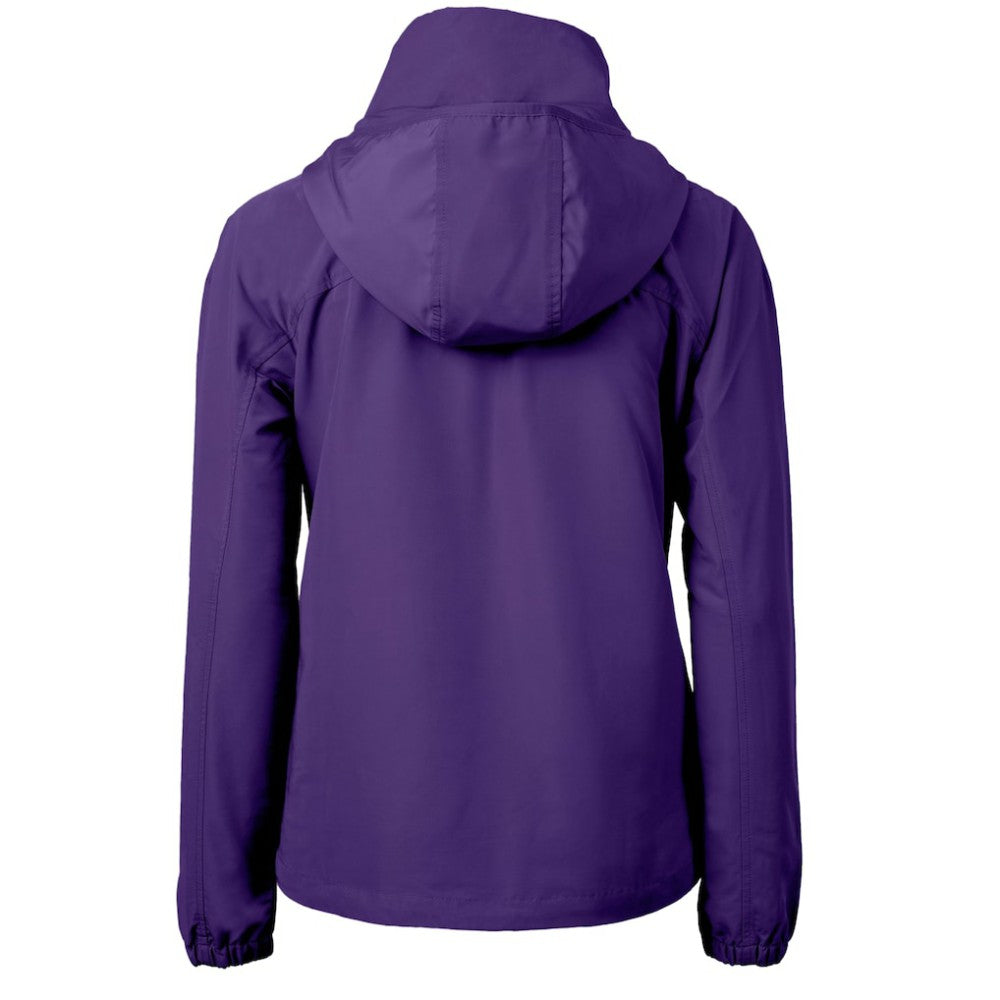 Colorado Rockies Cutter & Buck Women's Charter Eco Recycled Full-Zip Jacket Purple