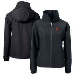 Baltimore Orioles Cutter & Buck Women's  Charter Eco Recycled Full-Zip Jacket Black