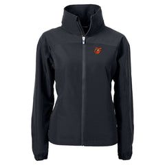 Baltimore Orioles Cutter & Buck Women's  Charter Eco Recycled Full-Zip Jacket Black