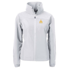 Seattle Mariners Cutter & Buck Women's  Charter Eco Recycled Full-Zip Jacket Gray