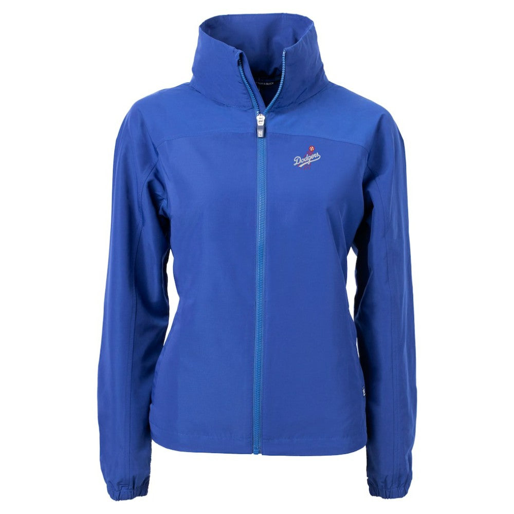 Los Angeles Dodgers Cutter & Buck Women's  Charter Eco Recycled Full-Zip Jacket Royal