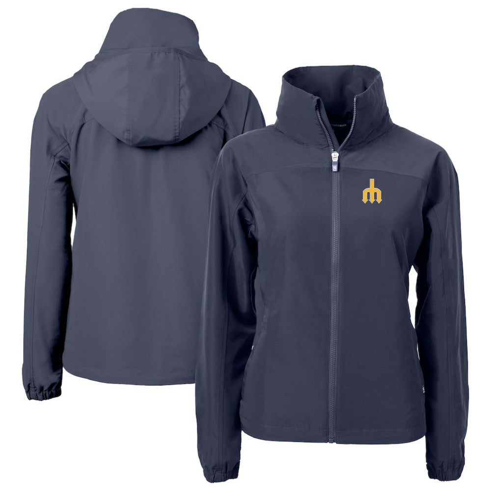 Seattle Mariners Cutter & Buck Women's  Charter Eco Recycled Full-Zip Jacket Navy