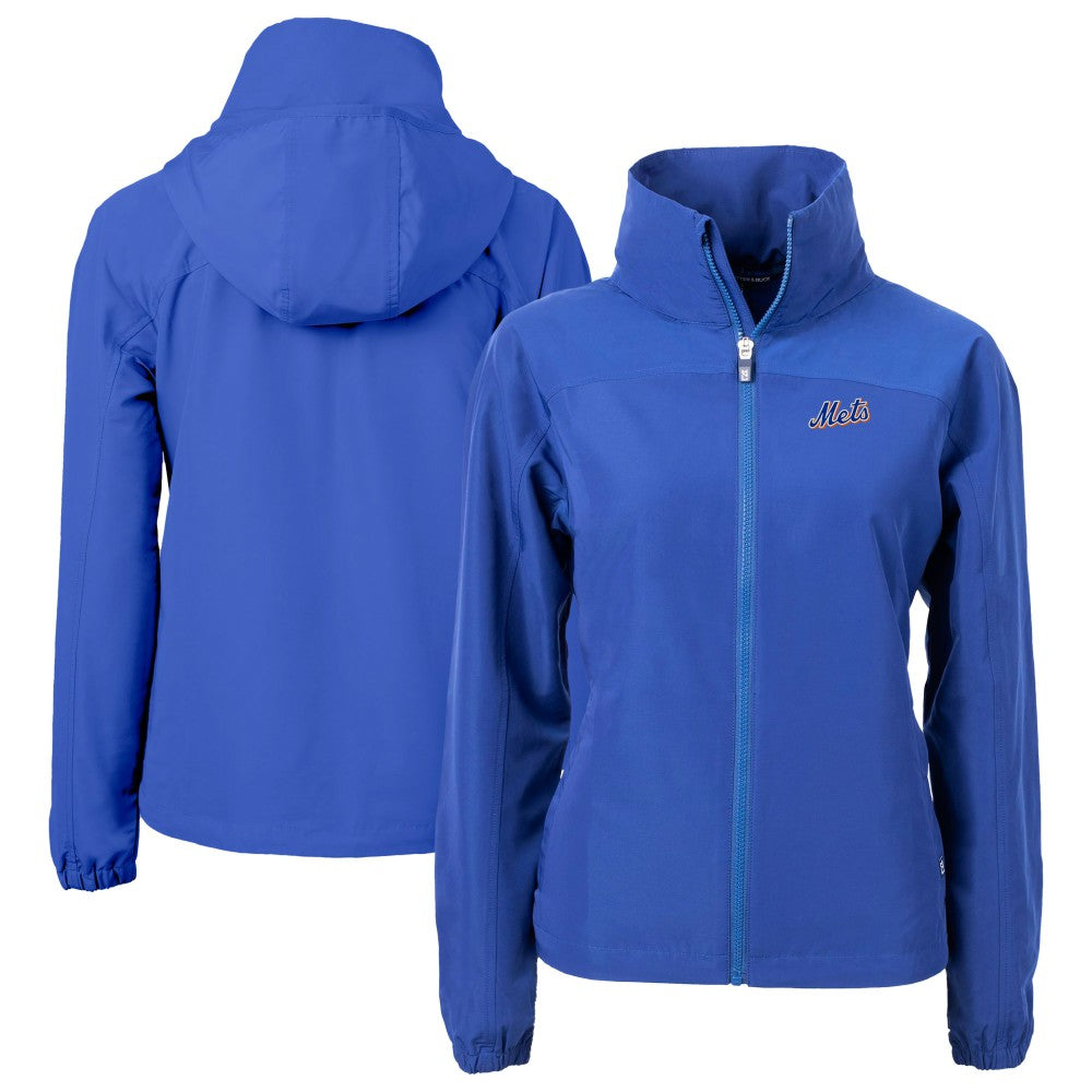 New York Mets Cutter & Buck Women's  Charter Eco Recycled Full-Zip Jacket Royal
