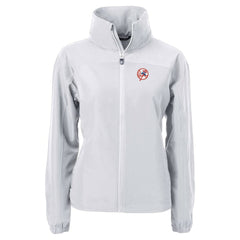 New York Yankees Cutter & Buck Women's Cooperstown Collection Charter Eco Recycled Full-Zip Jacket Gray