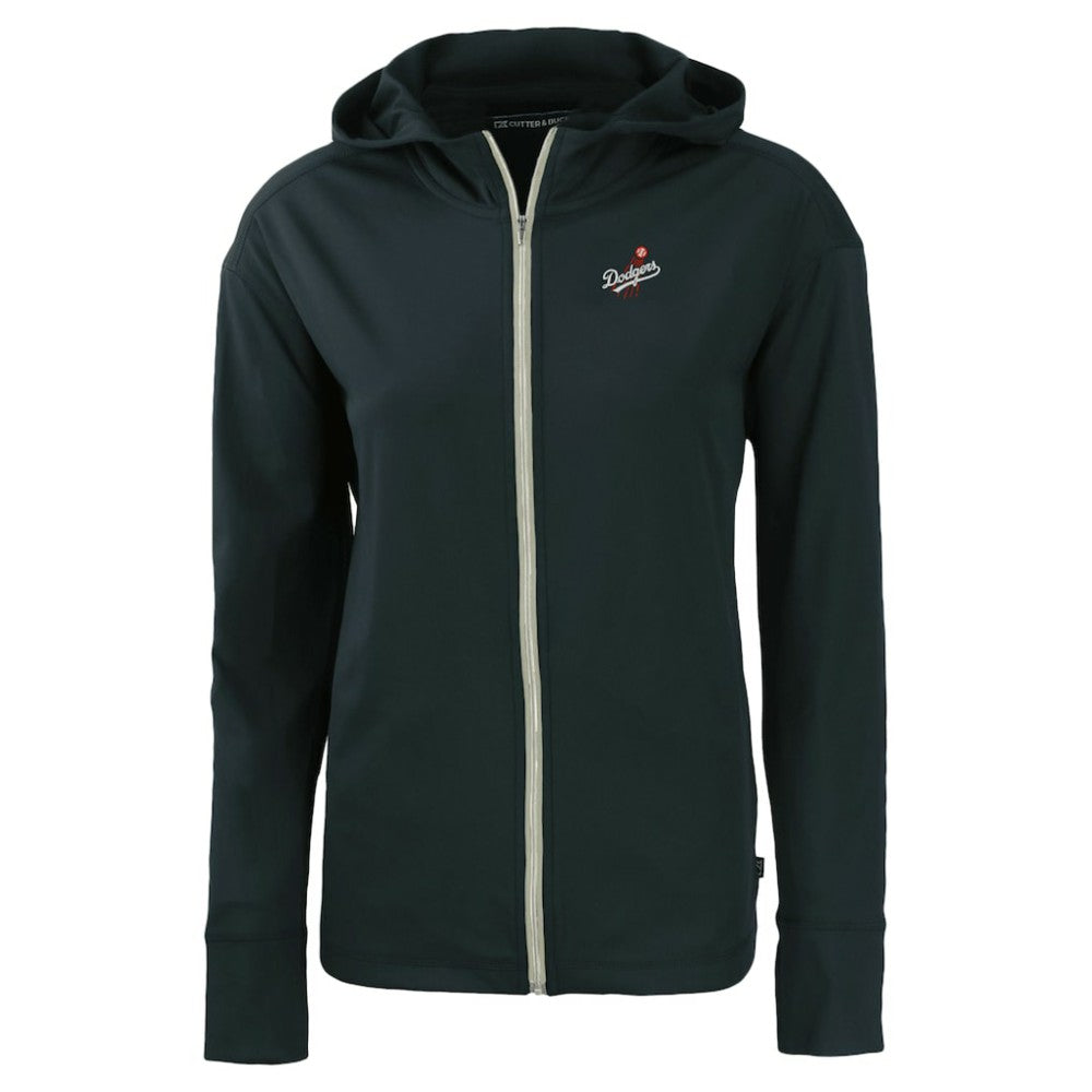 Los Angeles Dodgers Cutter & Buck Women's  Daybreak Eco Recycled Full-Zip Hoodie Jacket Navy
