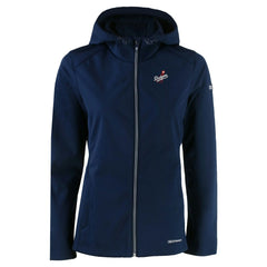 Los Angeles Dodgers Cutter & Buck Women's Evoke Eco Softshell Recycled Full-Zip Jacket Navy