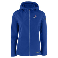 Los Angeles Dodgers Cutter & Buck Women's Evoke Eco Softshell Recycled Full-Zip Jacket Royal