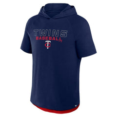 Minnesota Twins Clubhouse Optimal Play Raglan Hoodie T-Shirt Navy