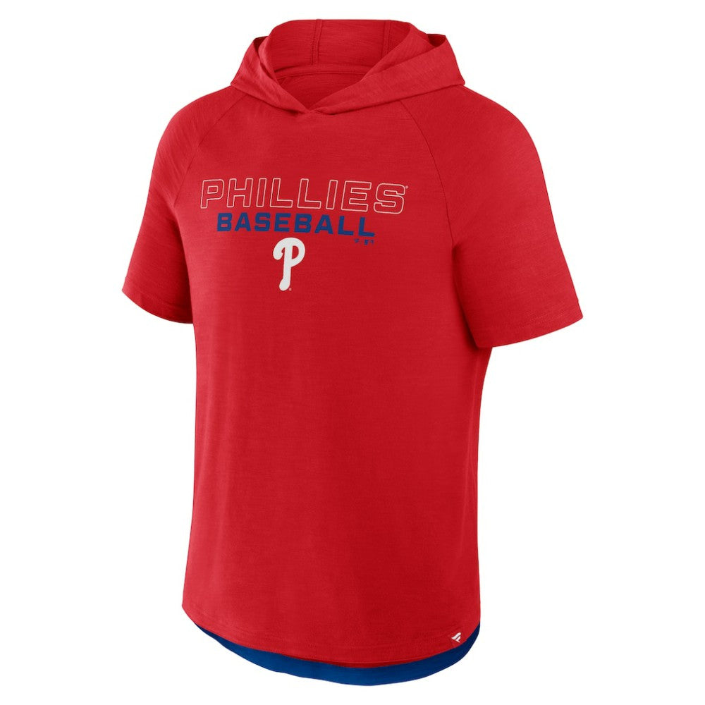 Philadelphia Phillies Clubhouse Optimal Play Raglan Hoodie T-Shirt Red
