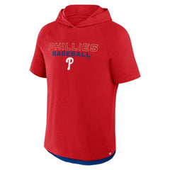 Philadelphia Phillies Clubhouse Optimal Play Raglan Hoodie T-Shirt Red