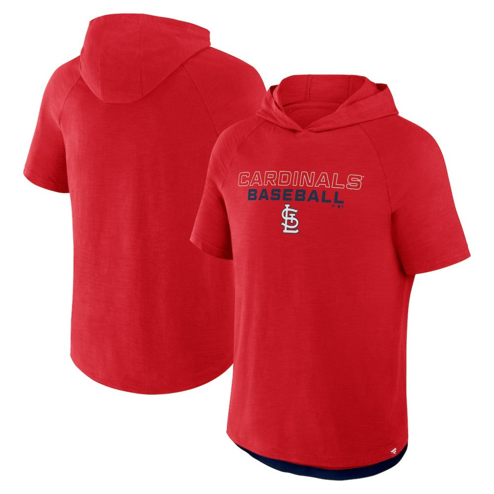 St. Louis Cardinals Clubhouse Optimal Play Raglan Hoodie T-Shirt Red