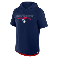 Cleveland Guardians Clubhouse Optimal Play Raglan Hoodie T-Shirt Navy
