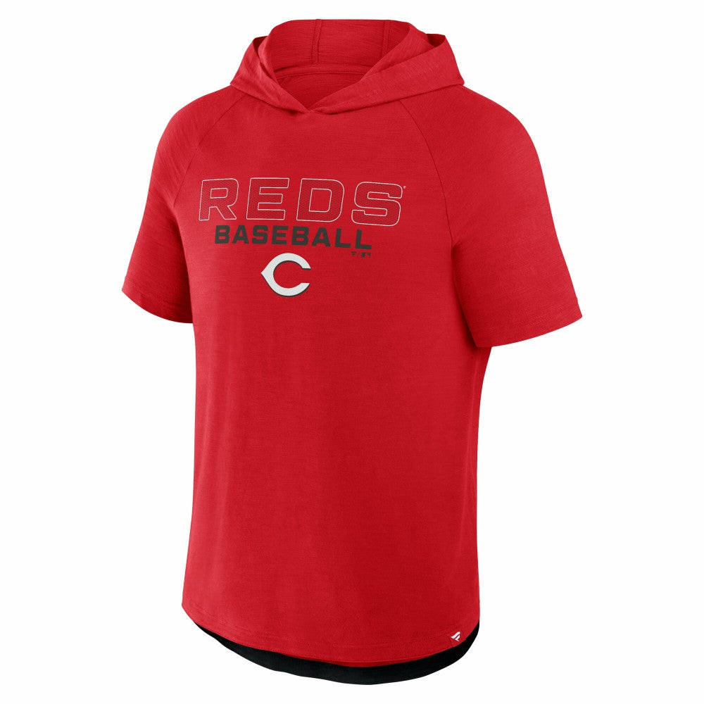 Cincinnati Reds Clubhouse Optimal Play Raglan Hoodie T-Shirt Red