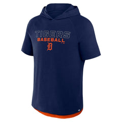 Detroit Tigers Clubhouse Optimal Play Raglan Hoodie T-Shirt Navy