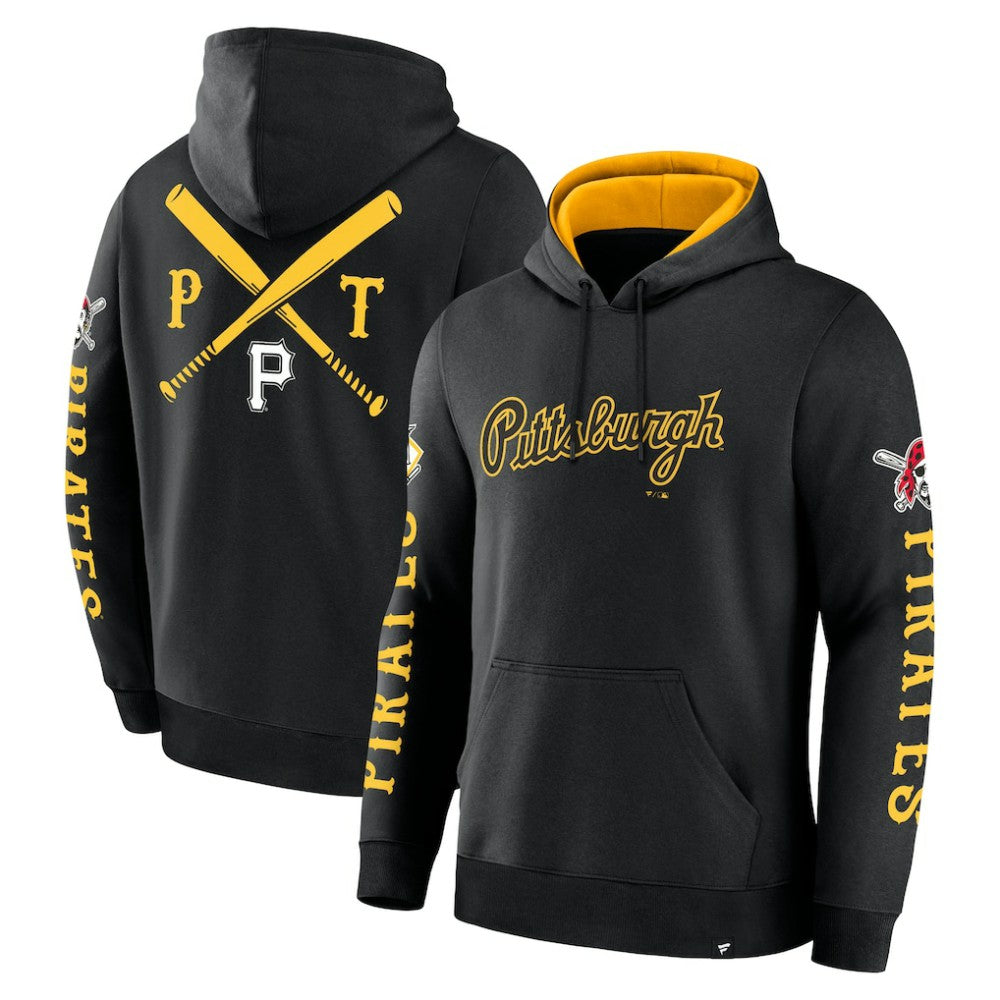 Pittsburgh Pirates Big City Legacy Fleece Pullover Hoodie Black