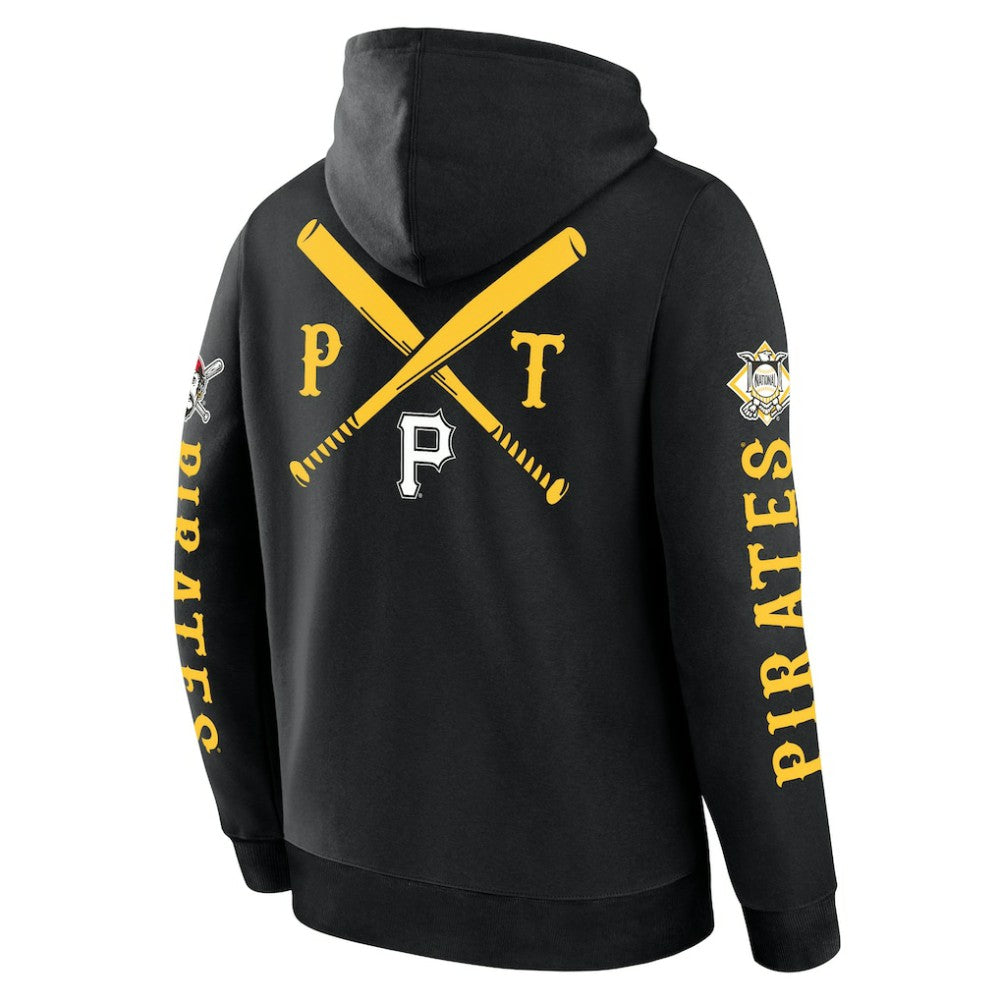 Pittsburgh Pirates Big City Legacy Fleece Pullover Hoodie Black