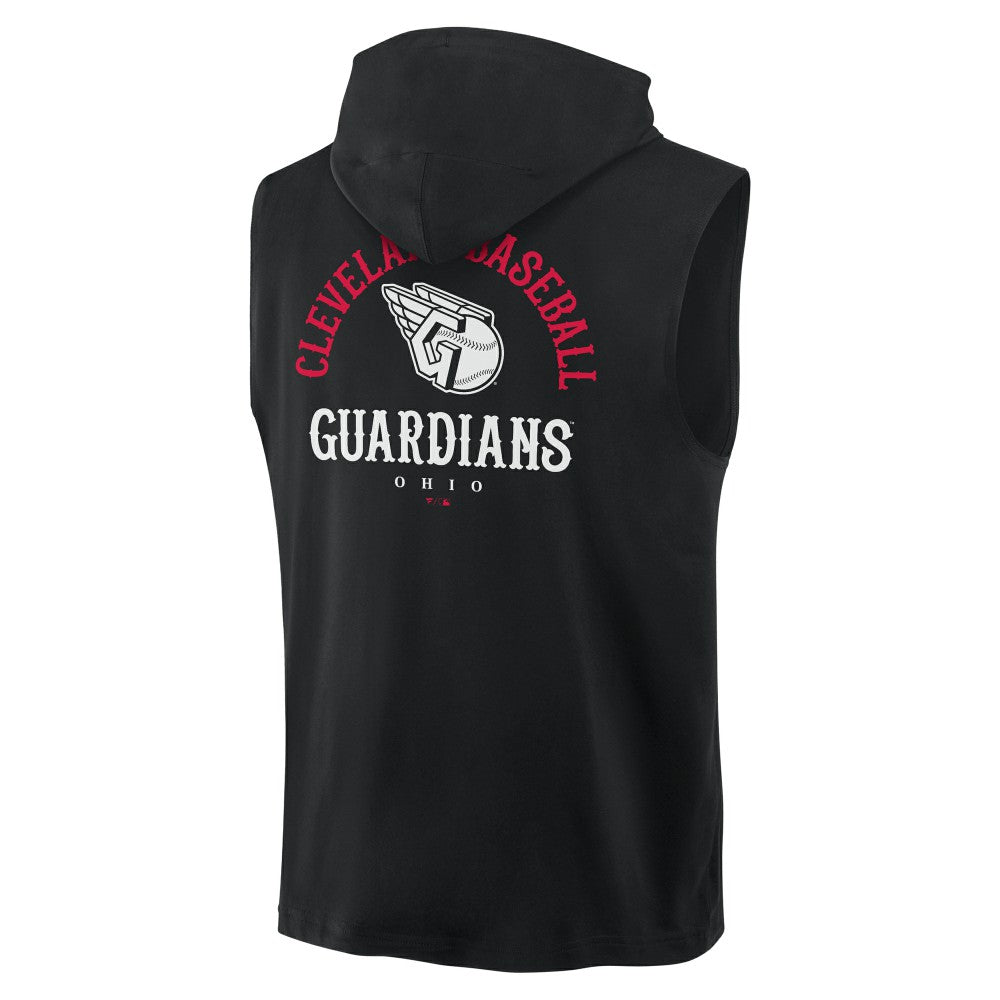 Cleveland Guardians Fire Speed Sleeveless Pullover Hoodie Black