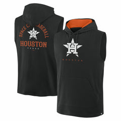 Houston Astros Fire Speed Sleeveless Pullover Hoodie Black