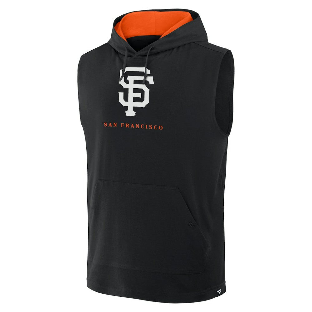 San Francisco Giants Fire Speed Sleeveless Pullover Hoodie Black