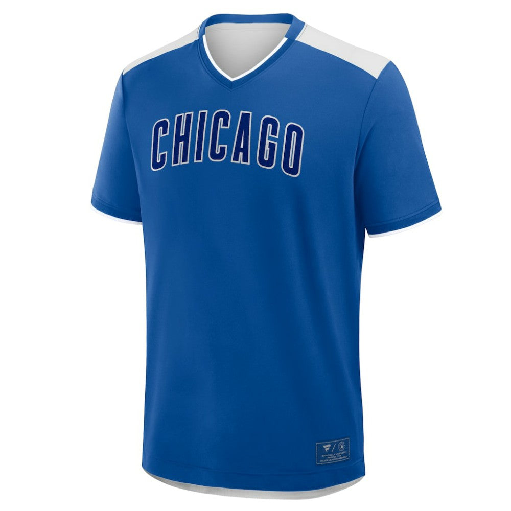 Chicago Cubs Walk Off V-Neck T-Shirt Royal