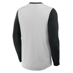 Baltimore Orioles Clubhouse Long Sleeve Henley Shirt Gray/Black